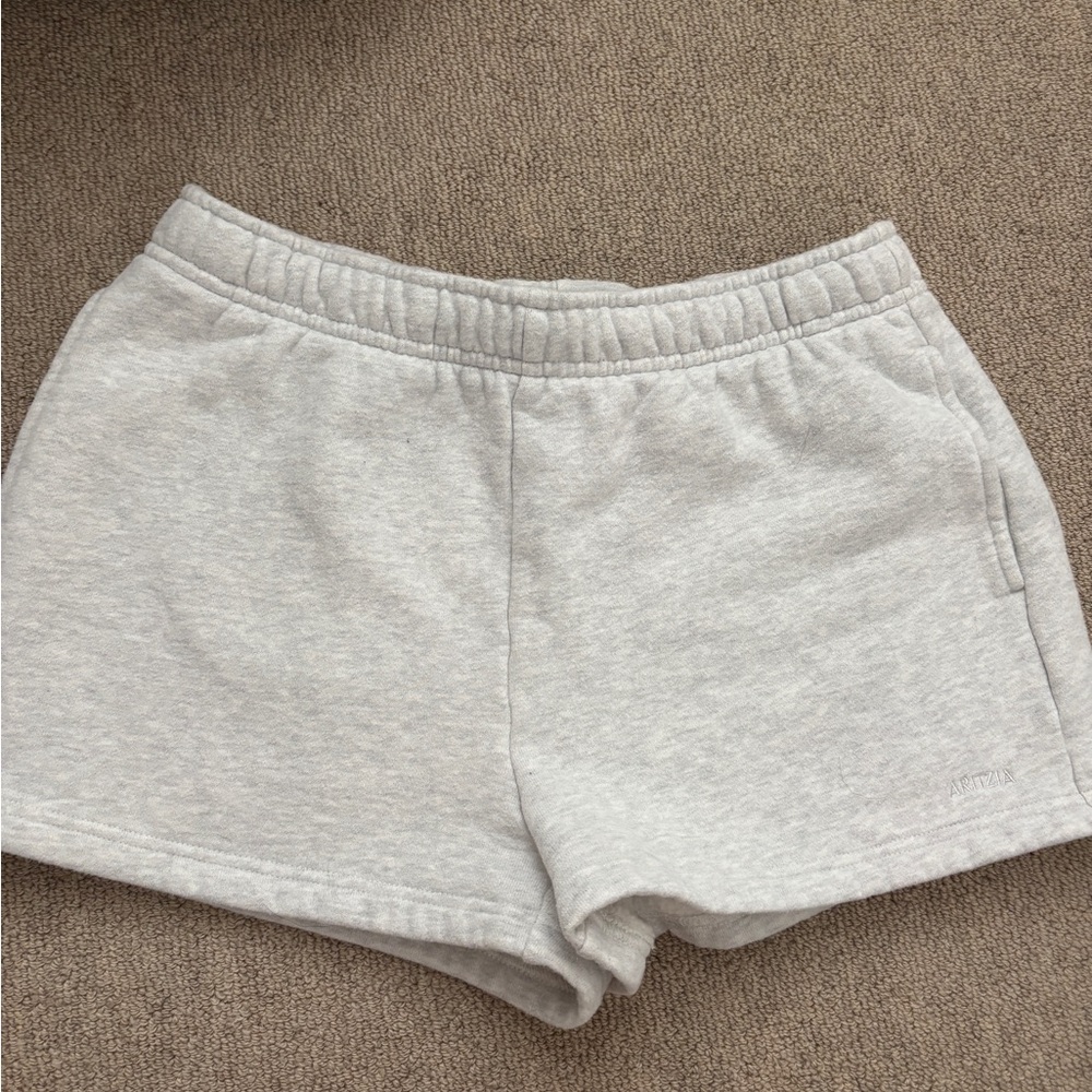 Aritzia Light Gray Athletic Shorts